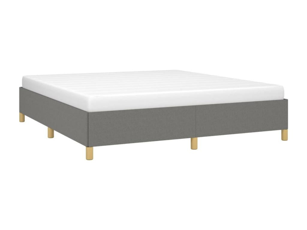 Struttura letto in tessuto grigio, 180 x 200 cm