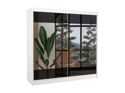 Armadio bianco a 2 ante