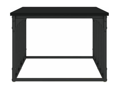 Tavolino da caffè in legno ingegnerizzato nero, 100 x 50 x 35,5 cm