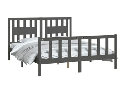 Struttura letto grigia, 150 x 200 cm