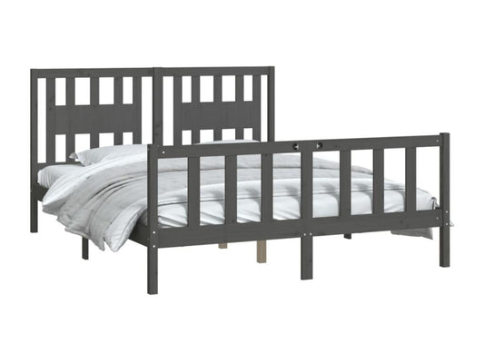 Struttura letto grigia, 150 x 200 cm