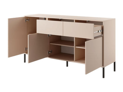 Cassettiera beige, 154 x 40 x 82 cm