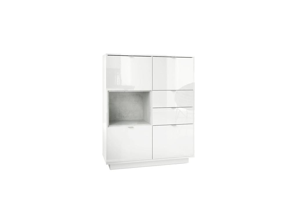 Credenza bianca, 123 x 103 x 38 cm