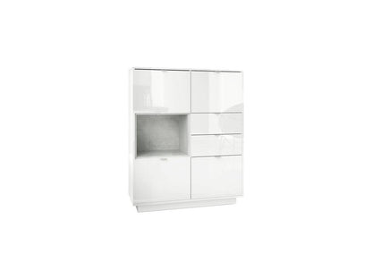 Credenza bianca, 123 x 103 x 38 cm