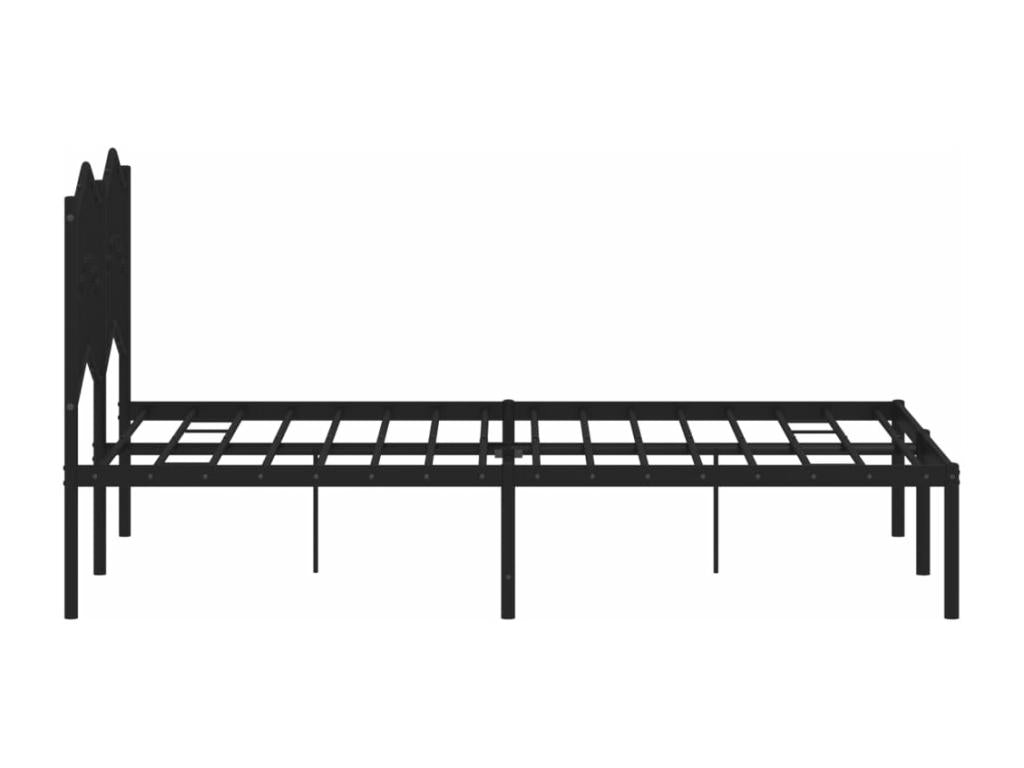 Struttura letto in metallo nero, 120 x 200 cm