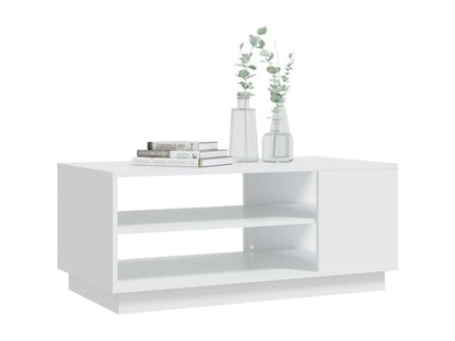 Tavolino da caffè bianco, 102 x 55 x 43 cm