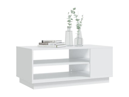 Tavolino da caffè bianco, 102 x 55 x 43 cm