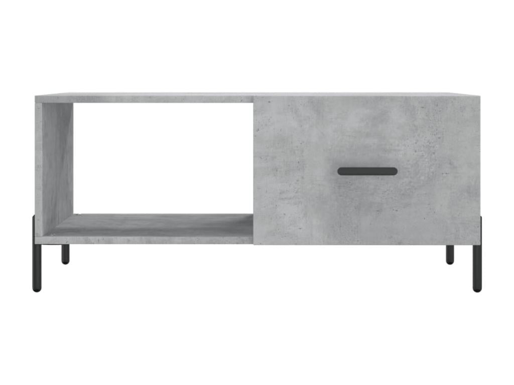 Tavolino da caffè in legno ingegnerizzato grigio, 90 x 50 x 40 cm