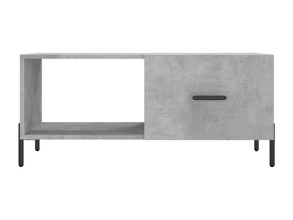 Tavolino da caffè in legno ingegnerizzato grigio, 90 x 50 x 40 cm