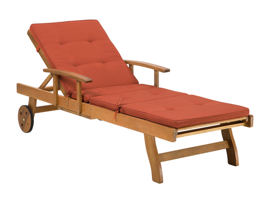 Chaise longue rossa