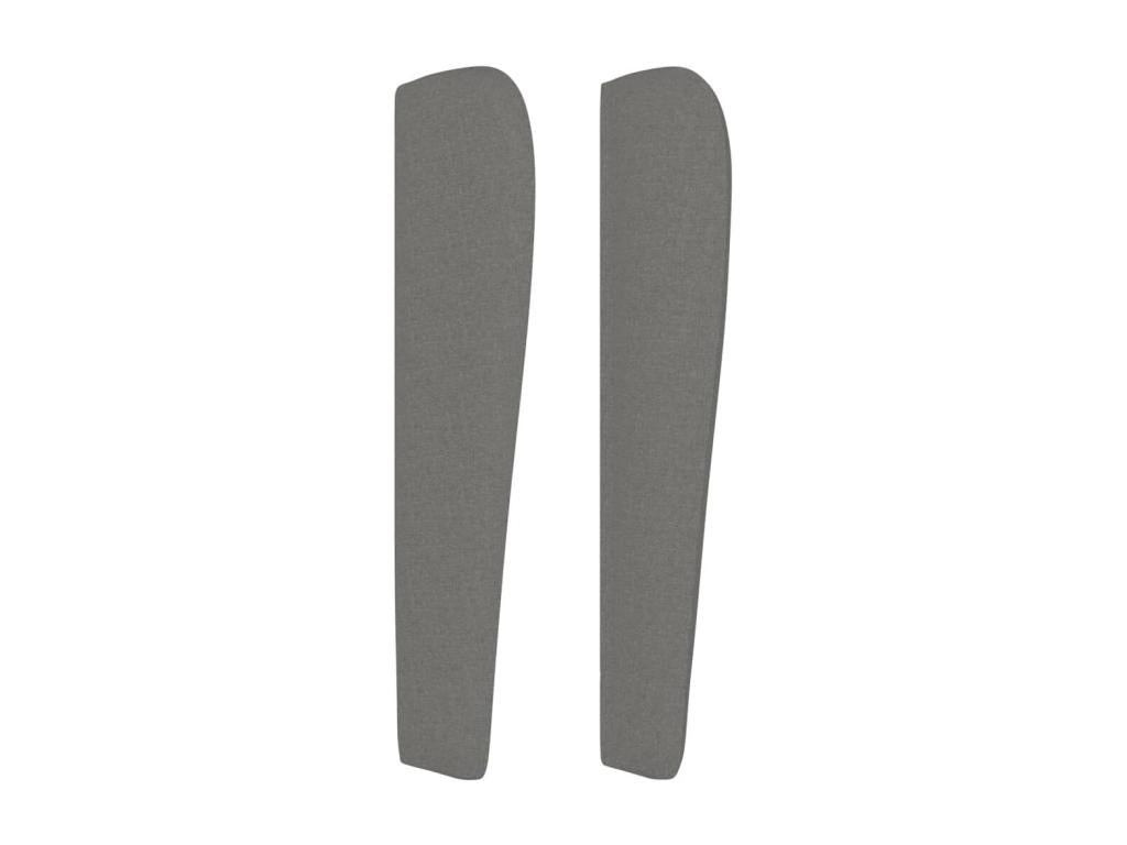 Struttura letto in tessuto grigio, 103 x 23 x 118 cm