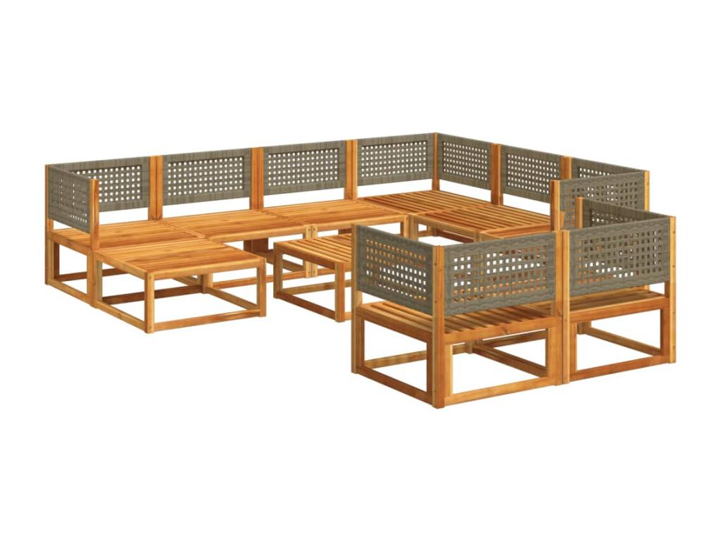 Set di mobili da esterno marroni