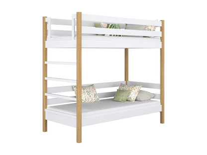 Struttura per letto a castello bianca, 100 x 190 cm