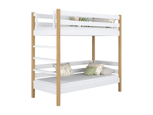 Struttura per letto a castello bianca, 100 x 190 cm