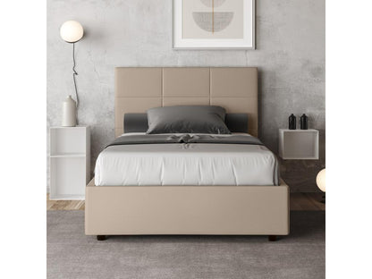 Struttura letto in similpelle, 140 x 210 cm