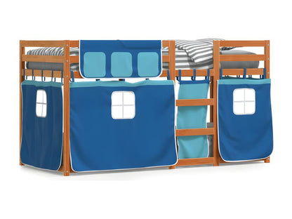 Struttura per letto a castello blu, 90 x 200 cm