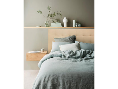 Struttura letto in similpelle beige, 90 x 80 cm