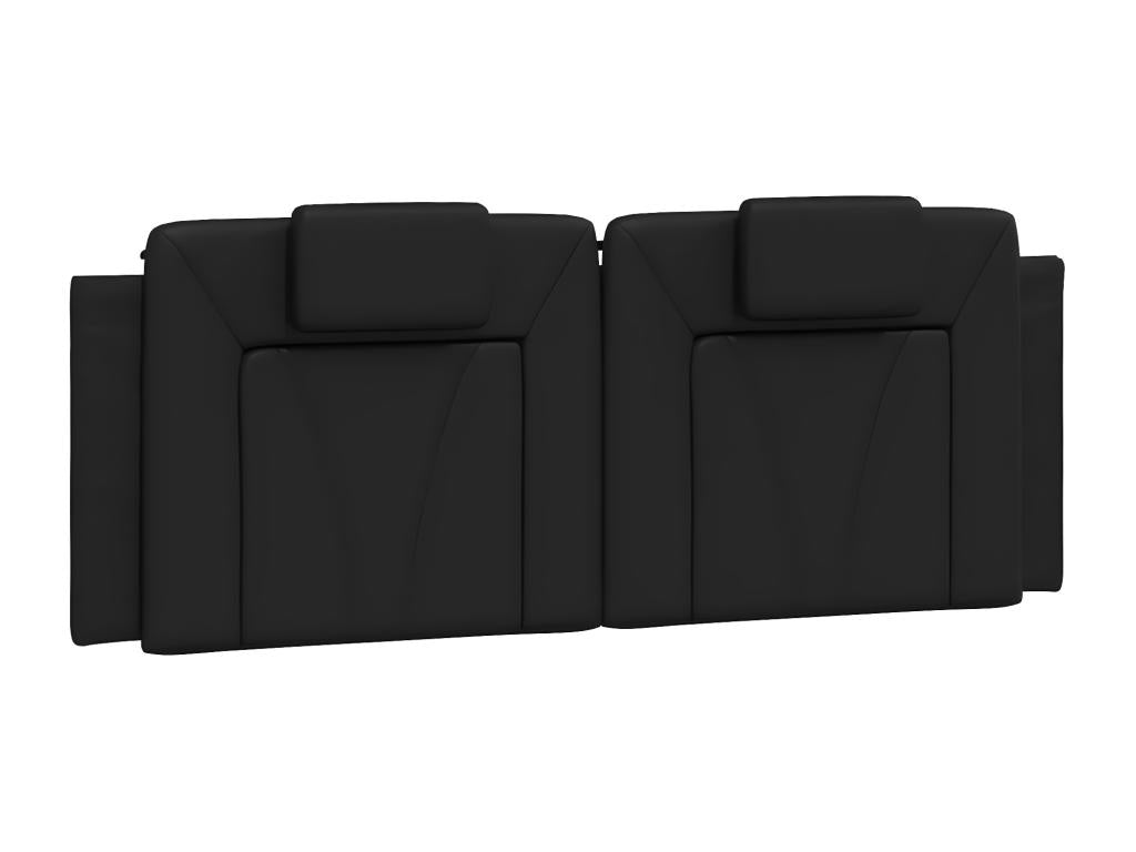 Struttura del letto in similpelle nera