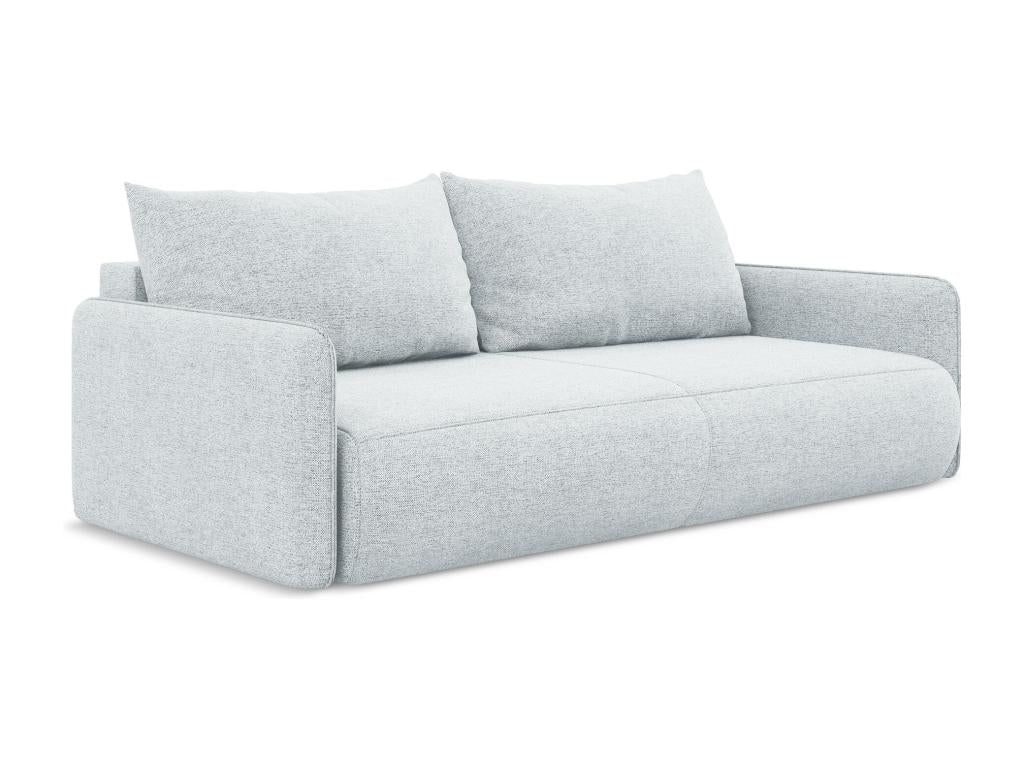 Divano letto trasformabile in tessuto blu