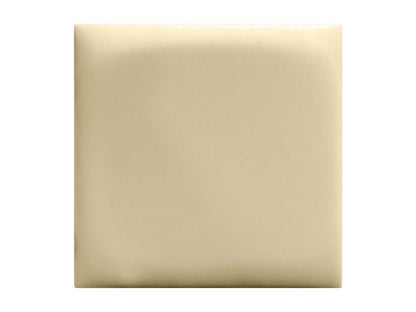 Struttura letto in similpelle gialla, 50 x 50 cm